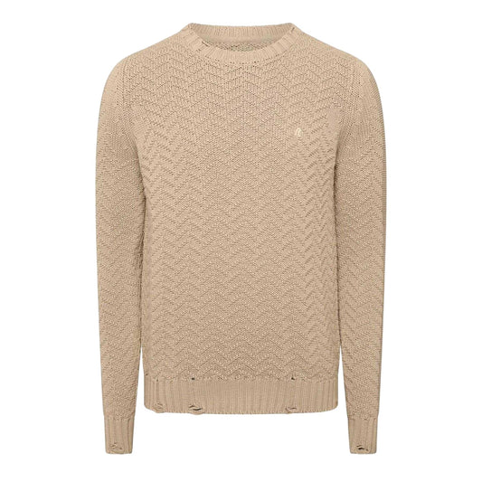 Brown - Front - Replay Mens Relaxed Fit Jumper