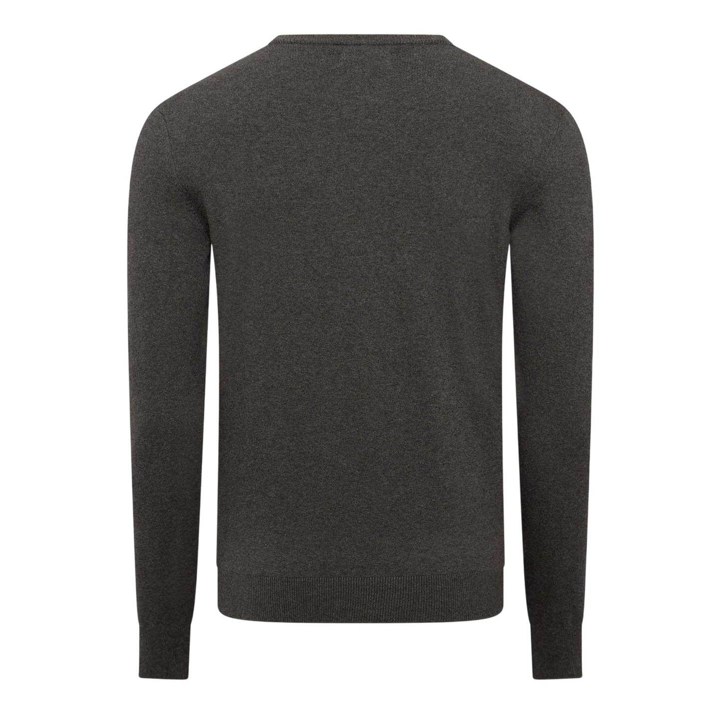 Grey - Back - Replay Mens Cotton Blend Crew Neck Jumper