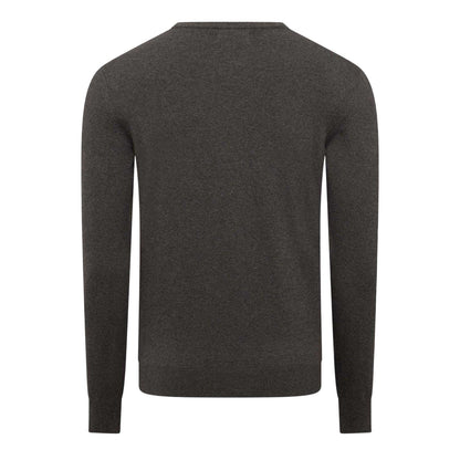 Grey - Back - Replay Mens Cotton Blend Crew Neck Jumper