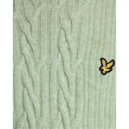 Mint Marl - Front - Lyle & Scott Mens Embroidered Logo Crew Neck Jumper