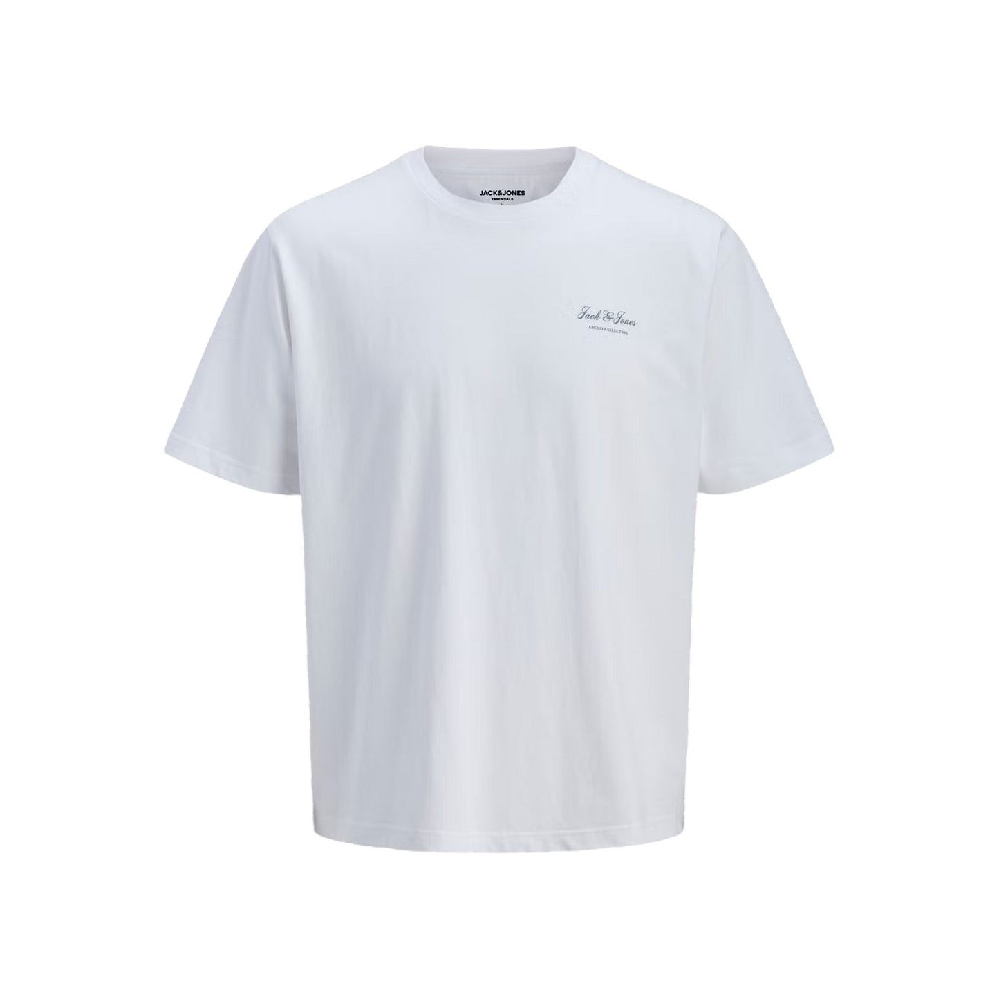 Bright White - Front - Jack And Jones Mens Archive Logo Crew Neck T-Shirt