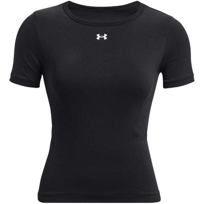 Black - Front - Under Armour Womens-Ladies Vanish Crew Neck Slim T-Shirt