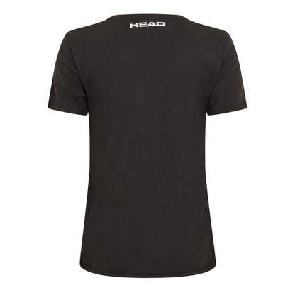 Black - Back - Head Womens-Ladies Bold T-Shirt