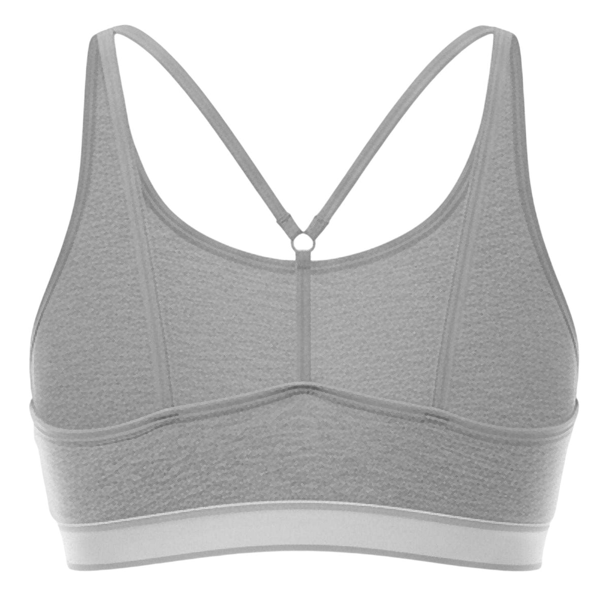 Grey - Back - Reebok Womens-Ladies Logo Sports Bra