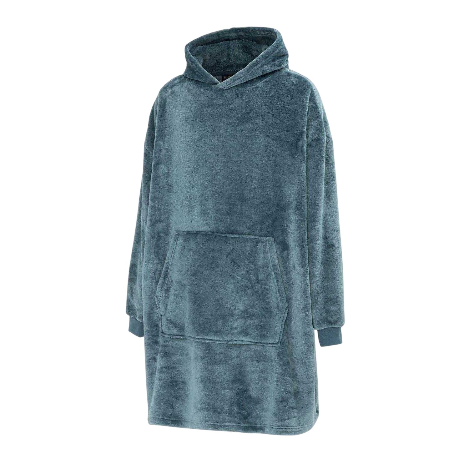 Teal - Lifestyle - Howick Mens Polyester Blanket Hoodie