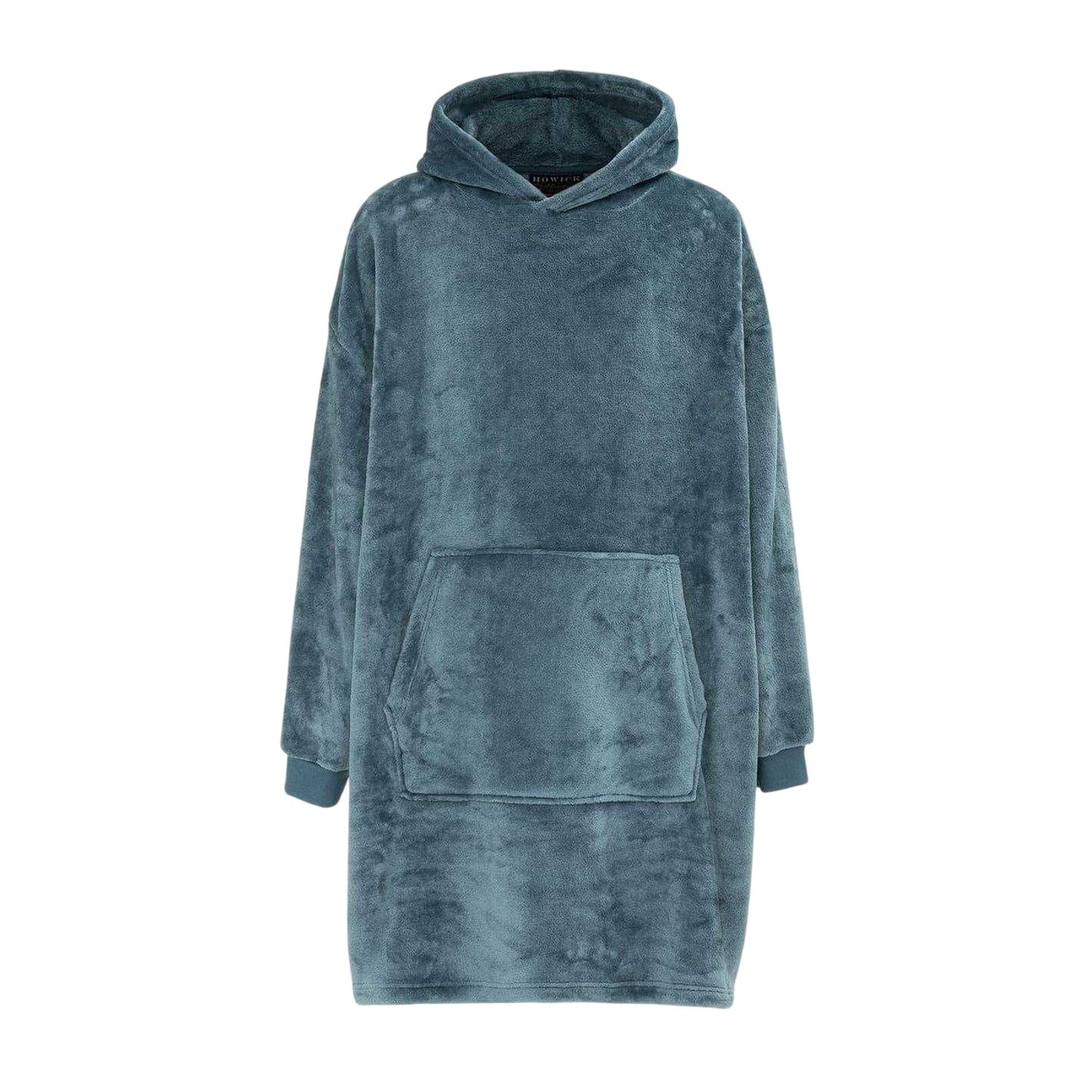 Teal - Front - Howick Mens Polyester Blanket Hoodie