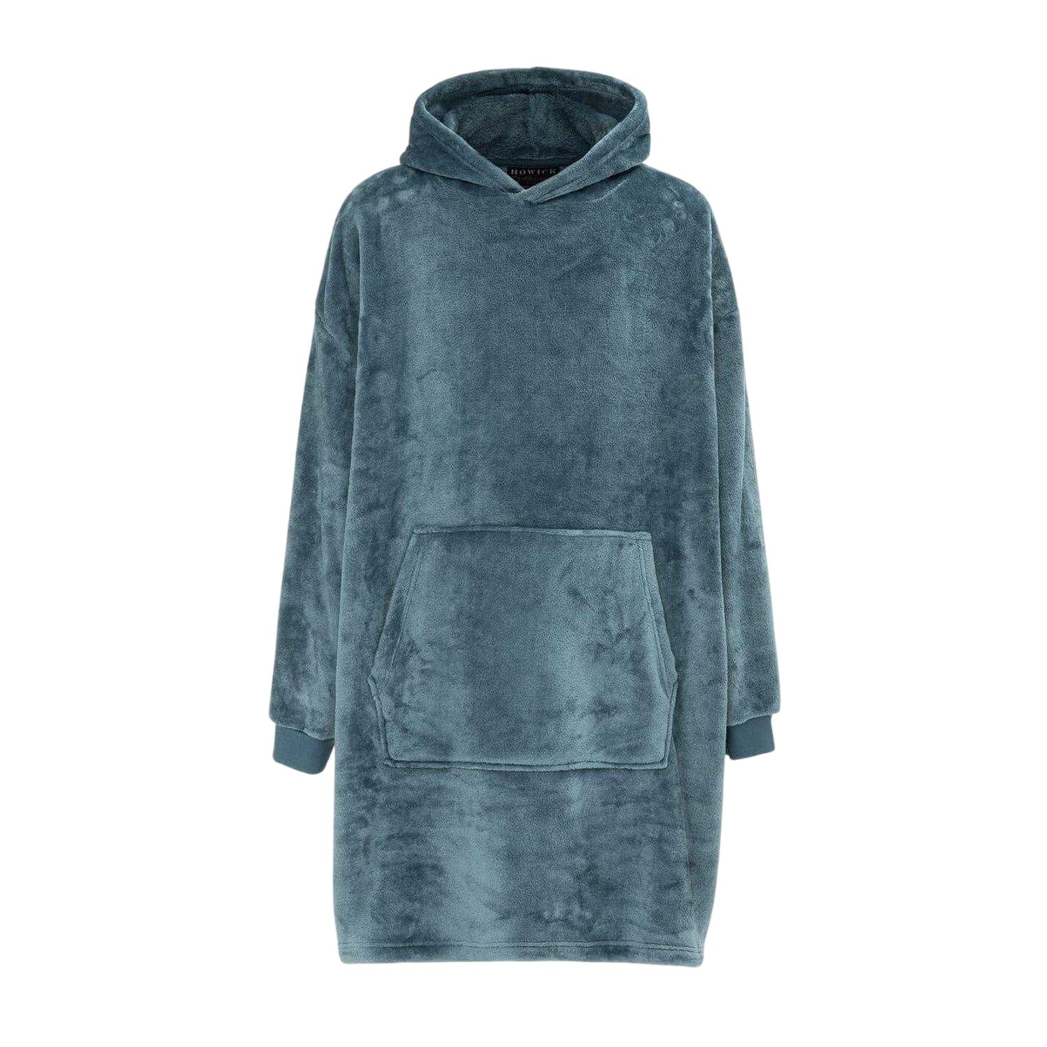 Teal - Front - Howick Mens Polyester Blanket Hoodie