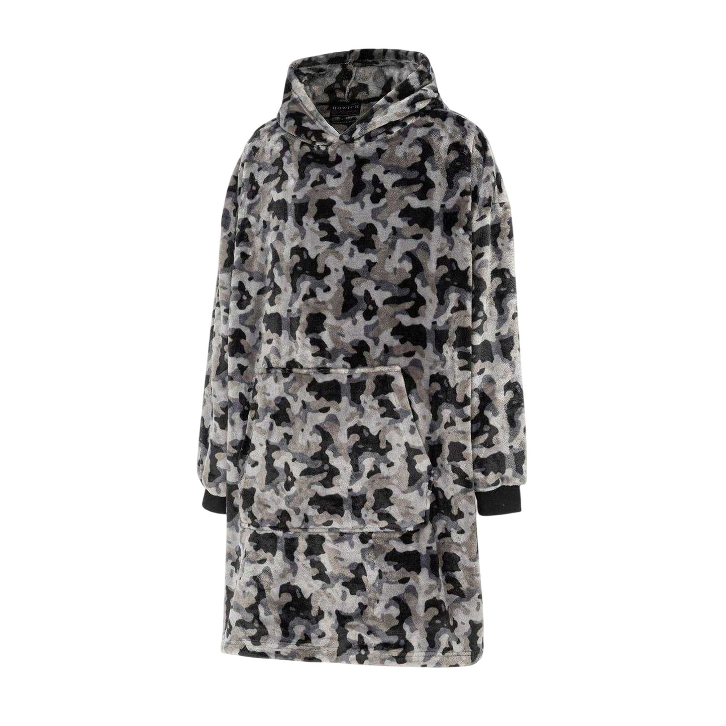 Grey Camo - Lifestyle - Howick Mens Camouflage Oversized Hoodie Blanket
