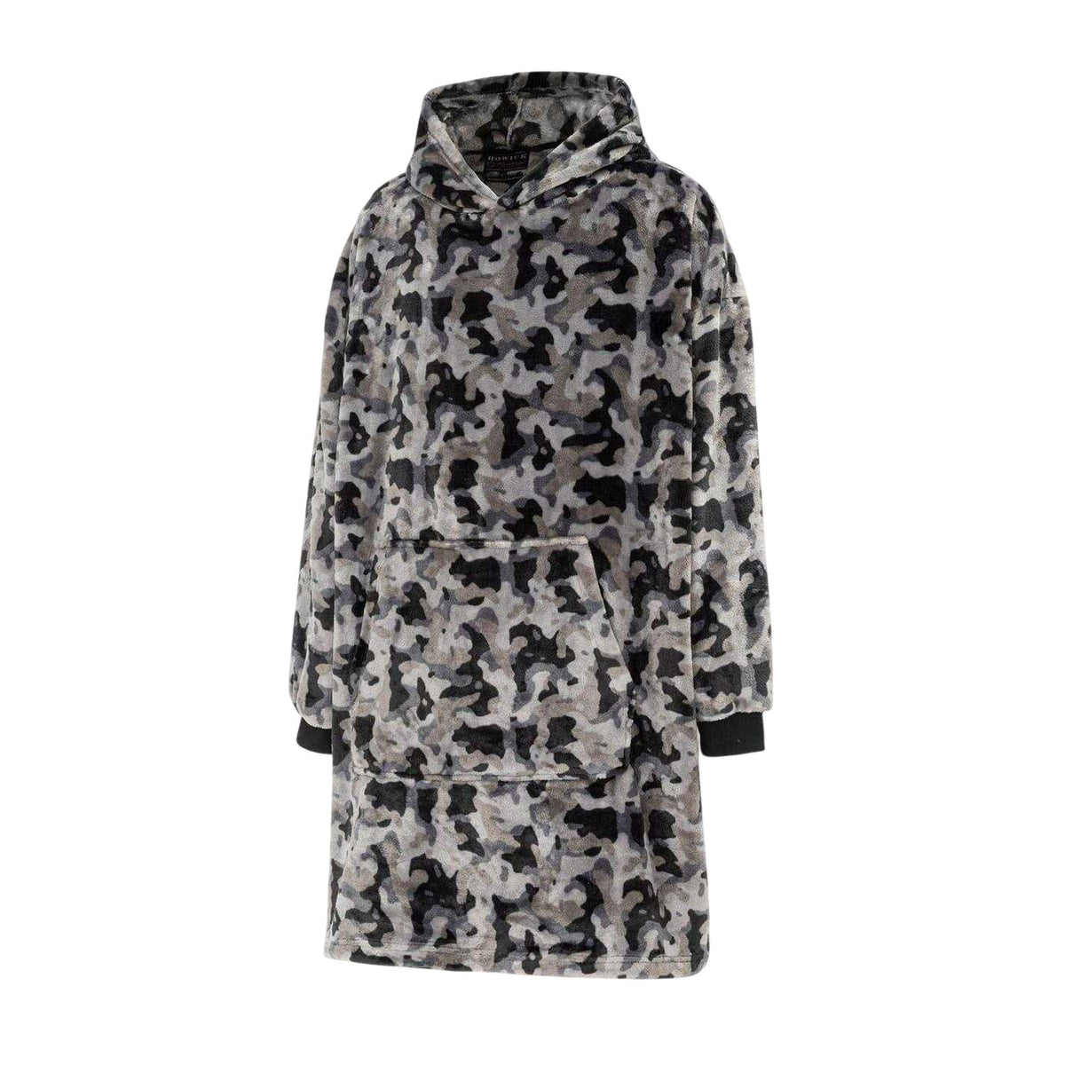 Grey Camo - Lifestyle - Howick Mens Camouflage Oversized Hoodie Blanket