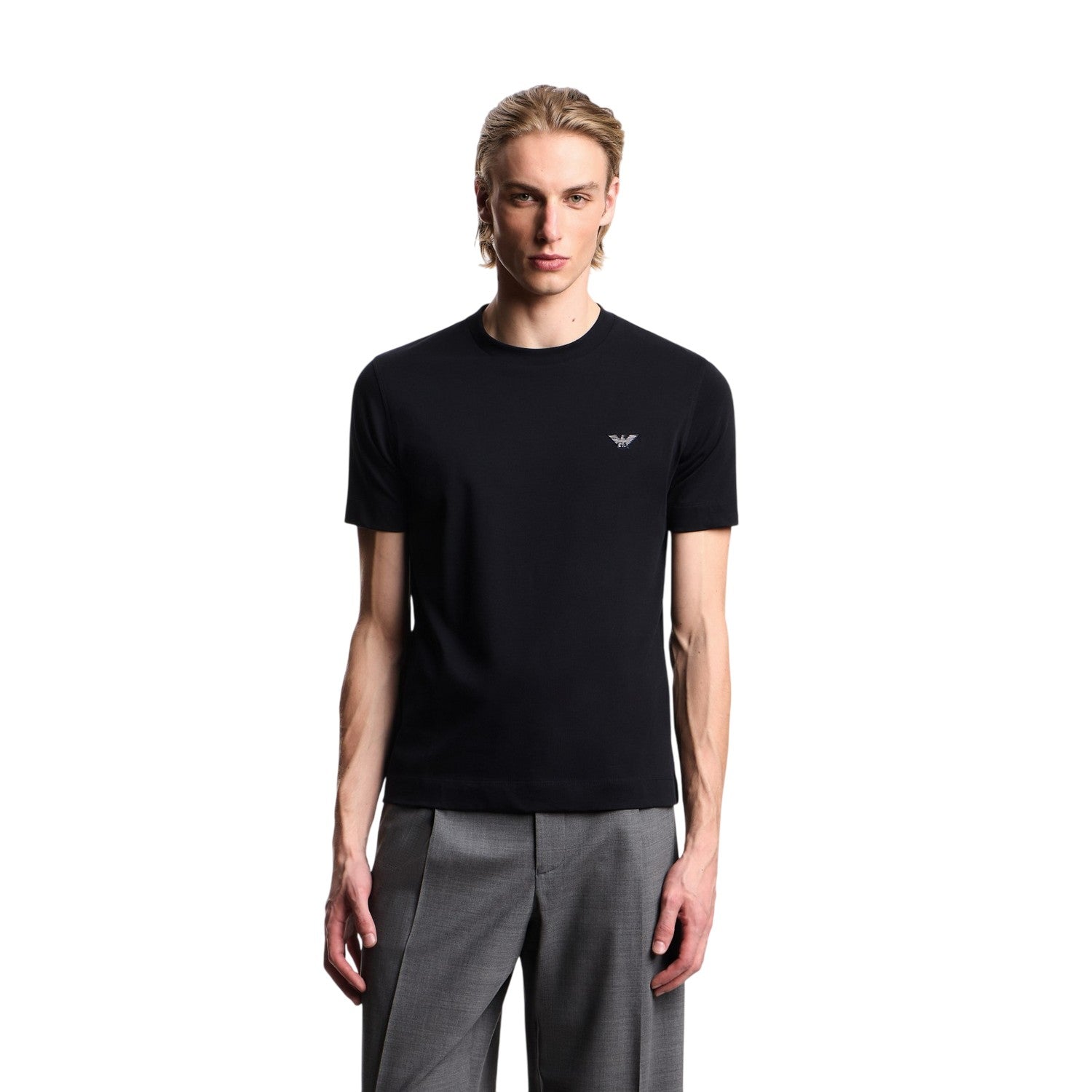 Navy - Lifestyle - Emporio Armani EA7 Mens Logo T-Shirt
