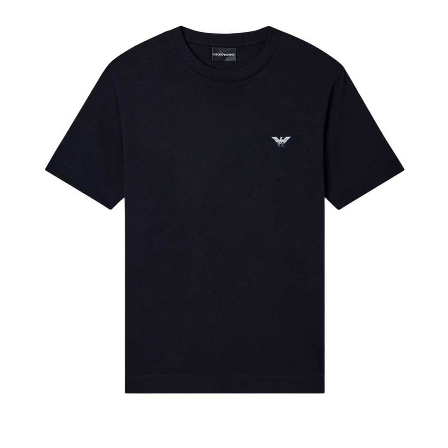 Navy - Front - Emporio Armani EA7 Mens Logo T-Shirt