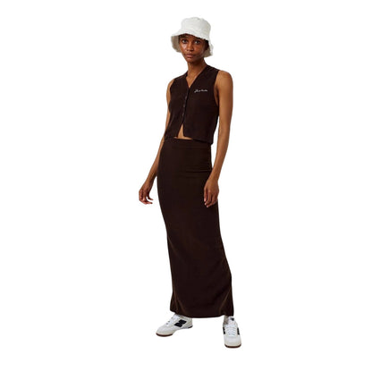Cocoa - Lifestyle - Jack Wills Womens-Ladies Knitted Maxi Skirt