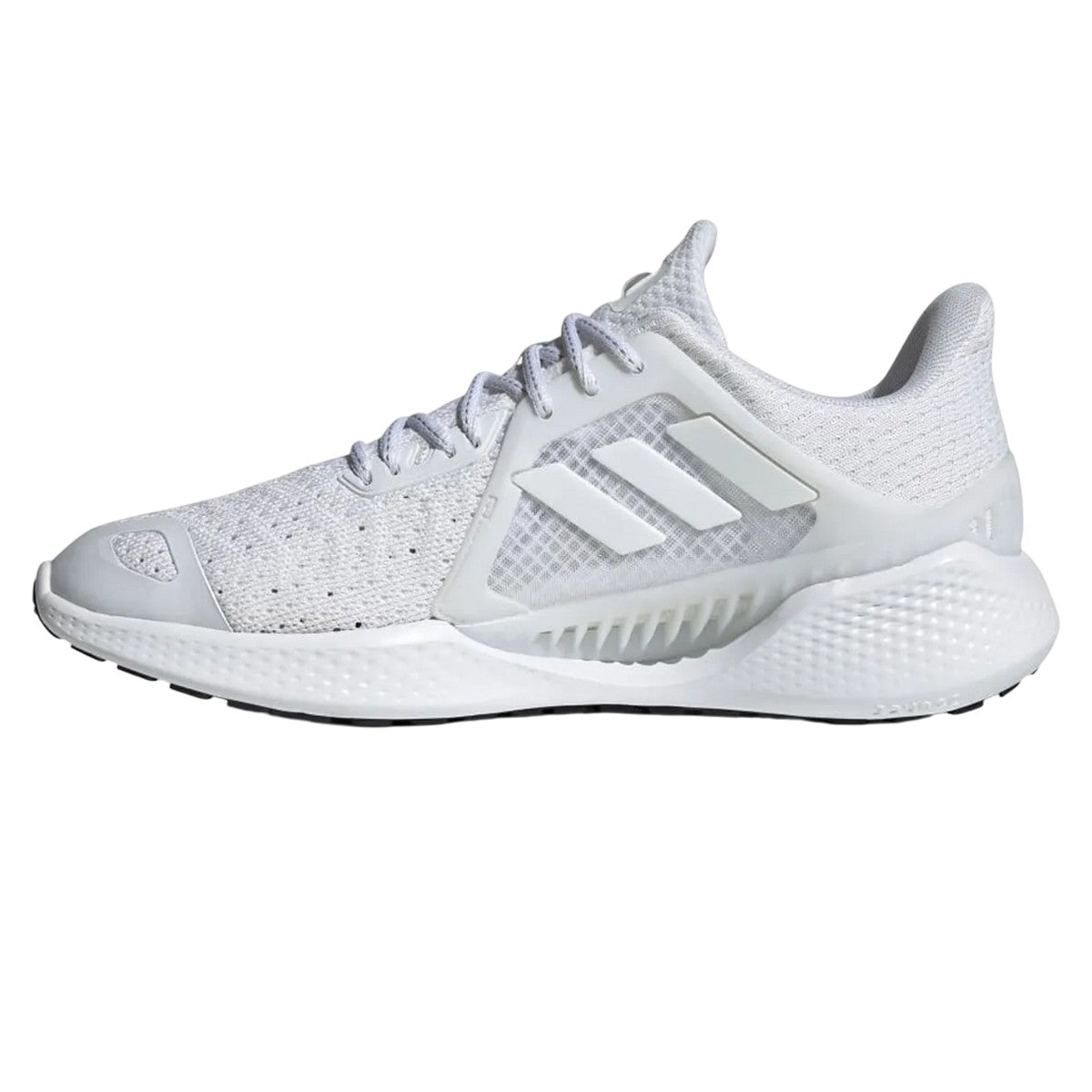 White - Pack Shot - Adidas Womens-Ladies Climacool Perforated Running Trainers