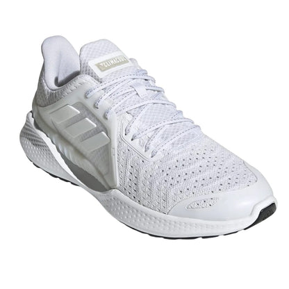 White - Front - Adidas Womens-Ladies Climacool Perforated Running Trainers