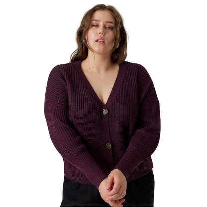 Winetasting - Side - Vero Moda Womens-Ladies V Neck Relaxed Fit Cardigan
