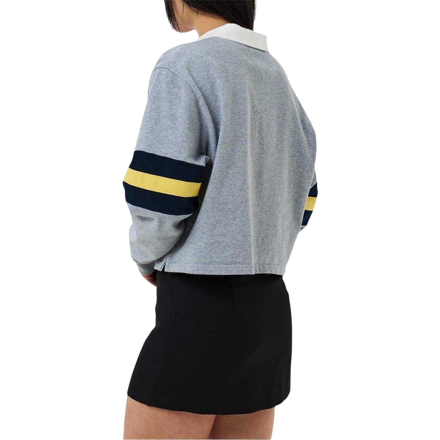 Grey Heather - Back - Tommy Jeans Womens-Ladies Crest Cotton Sweatshirt