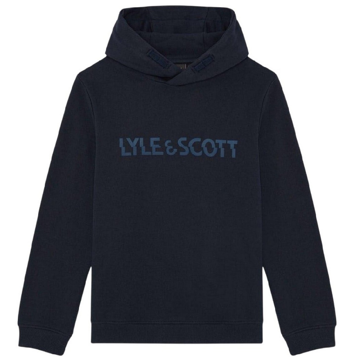 Dark Navy - Front - Lyle & Scott Boys Logo Pullover Hoodie