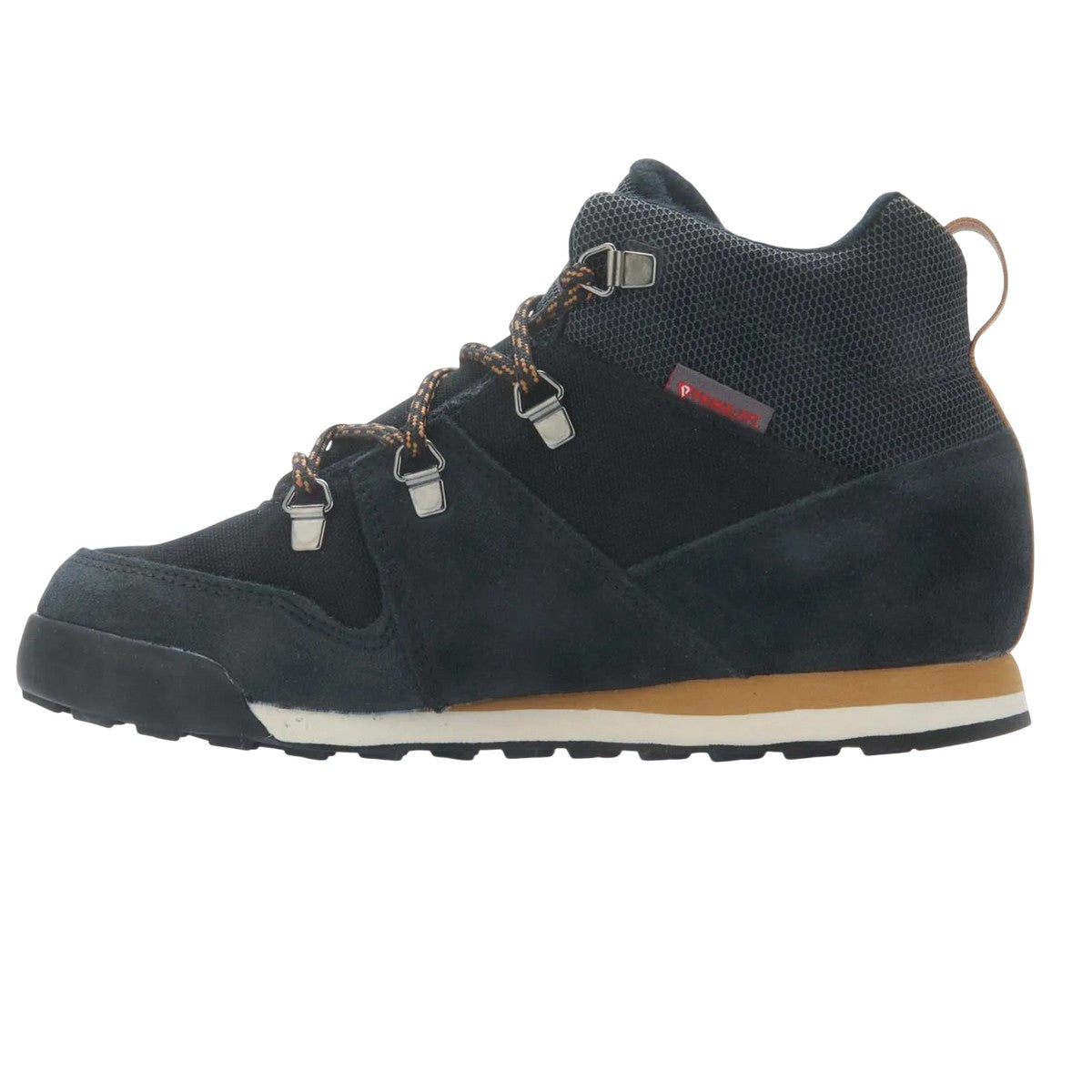Black - Lifestyle - Adidas Childrens-Kids Climawarm Snowpitch Suede Panel Hiking Shoes