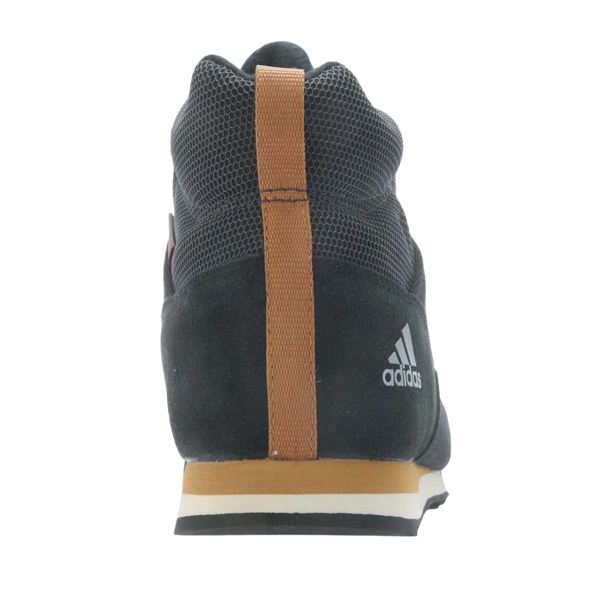 Black - Back - Adidas Childrens-Kids Climawarm Snowpitch Suede Panel Hiking Shoes