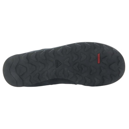 Black - Side - Adidas Childrens-Kids Climawarm Snowpitch Suede Panel Hiking Shoes