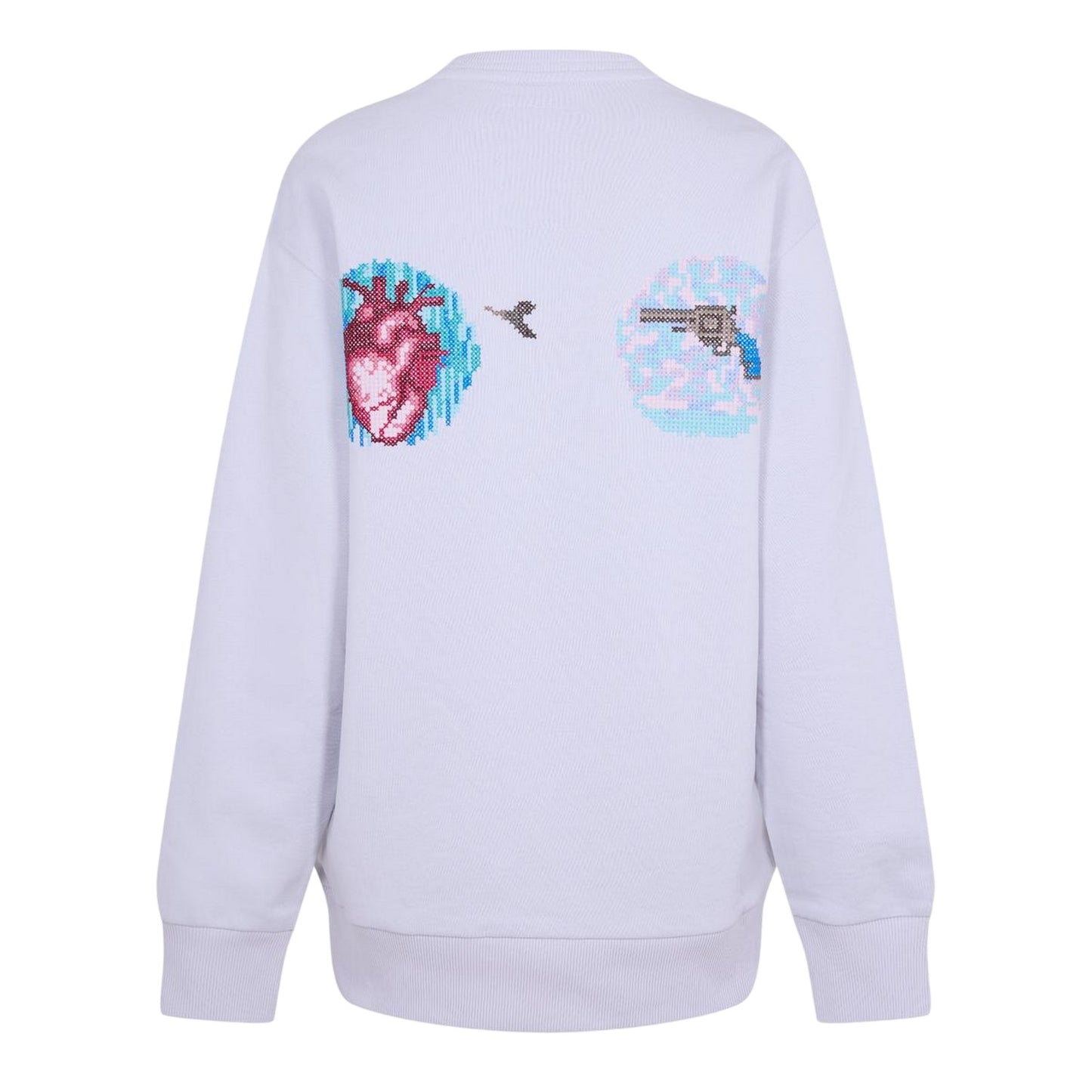 Gravel - Back - Diadora Womens-Ladies Ribbed Regular Long-Sleeved Sweatshirt