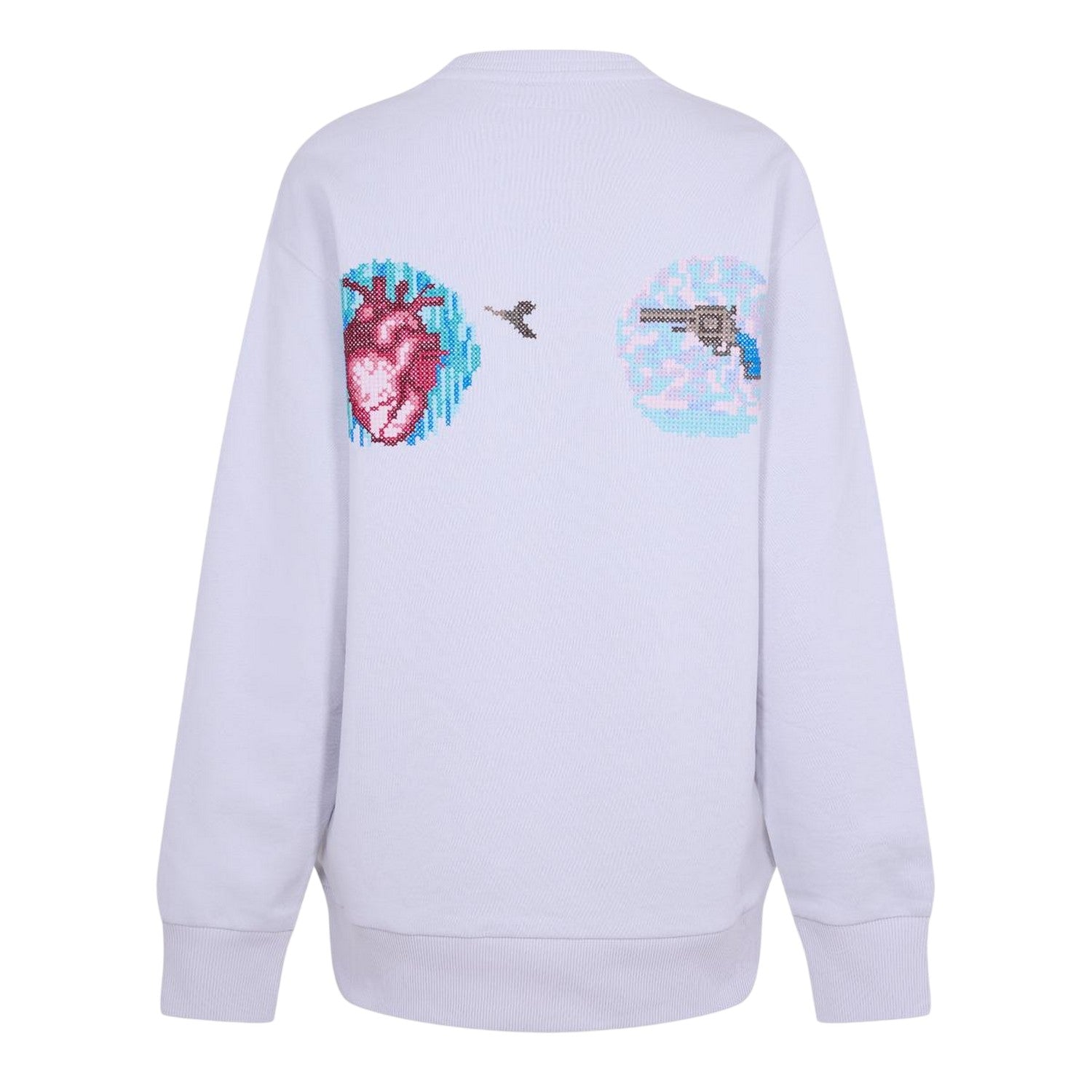 Gravel - Back - Diadora Womens-Ladies Ribbed Regular Long-Sleeved Sweatshirt