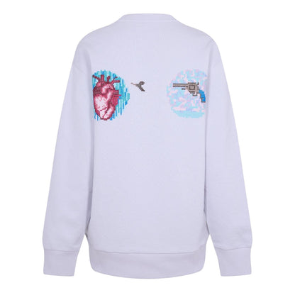 Gravel - Back - Diadora Womens-Ladies Ribbed Regular Long-Sleeved Sweatshirt