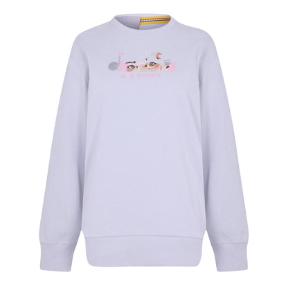 Gravel - Front - Diadora Womens-Ladies Ribbed Regular Long-Sleeved Sweatshirt