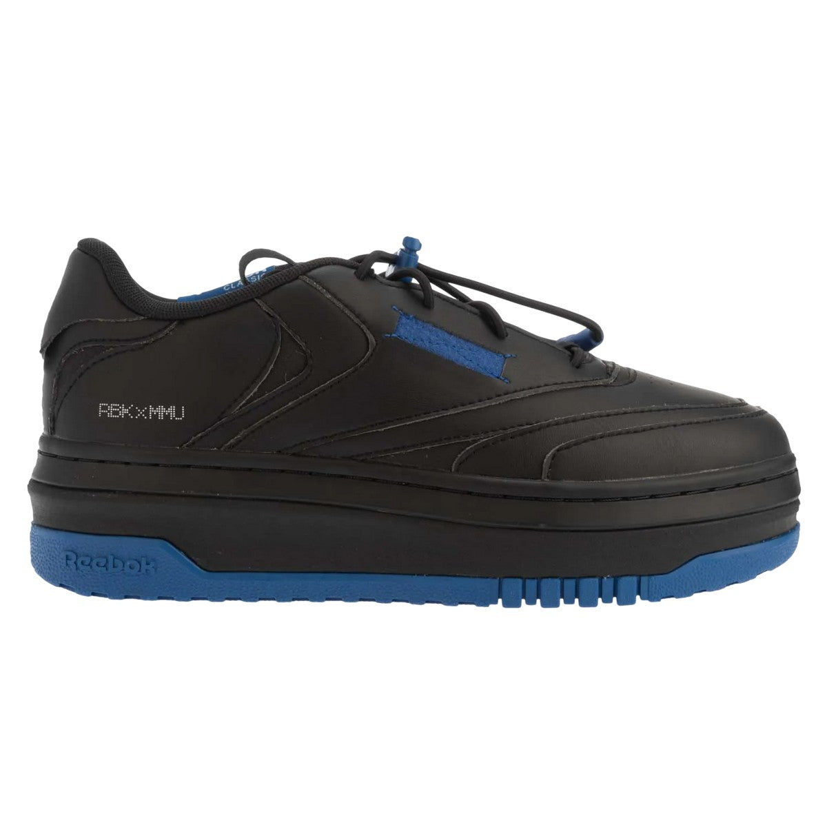 Black-Cobalt Blue - Lifestyle - Reebok Unisex Adult Club C Milk Makeup Vegan Leather Trainers