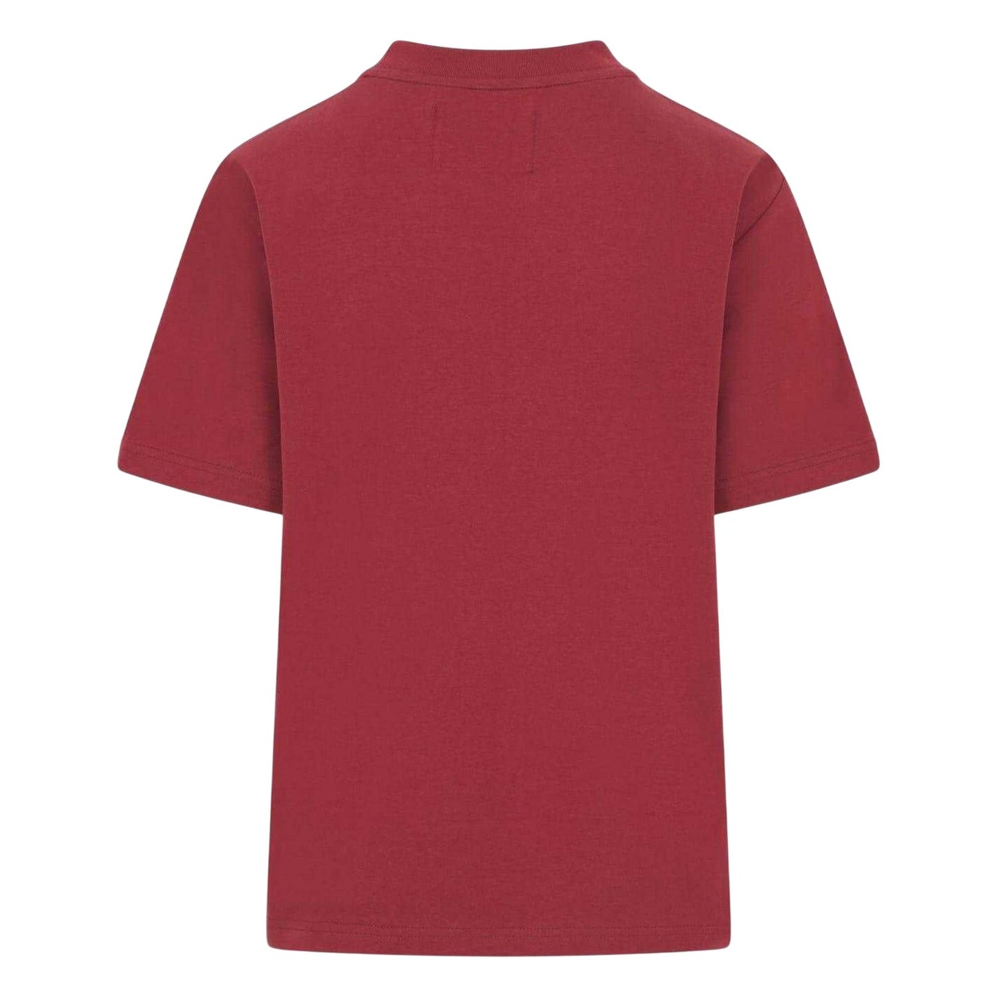 Burgundy - Back - Blank Essentials Womens-Ladies Logo Oversized Boyfriend T-Shirt