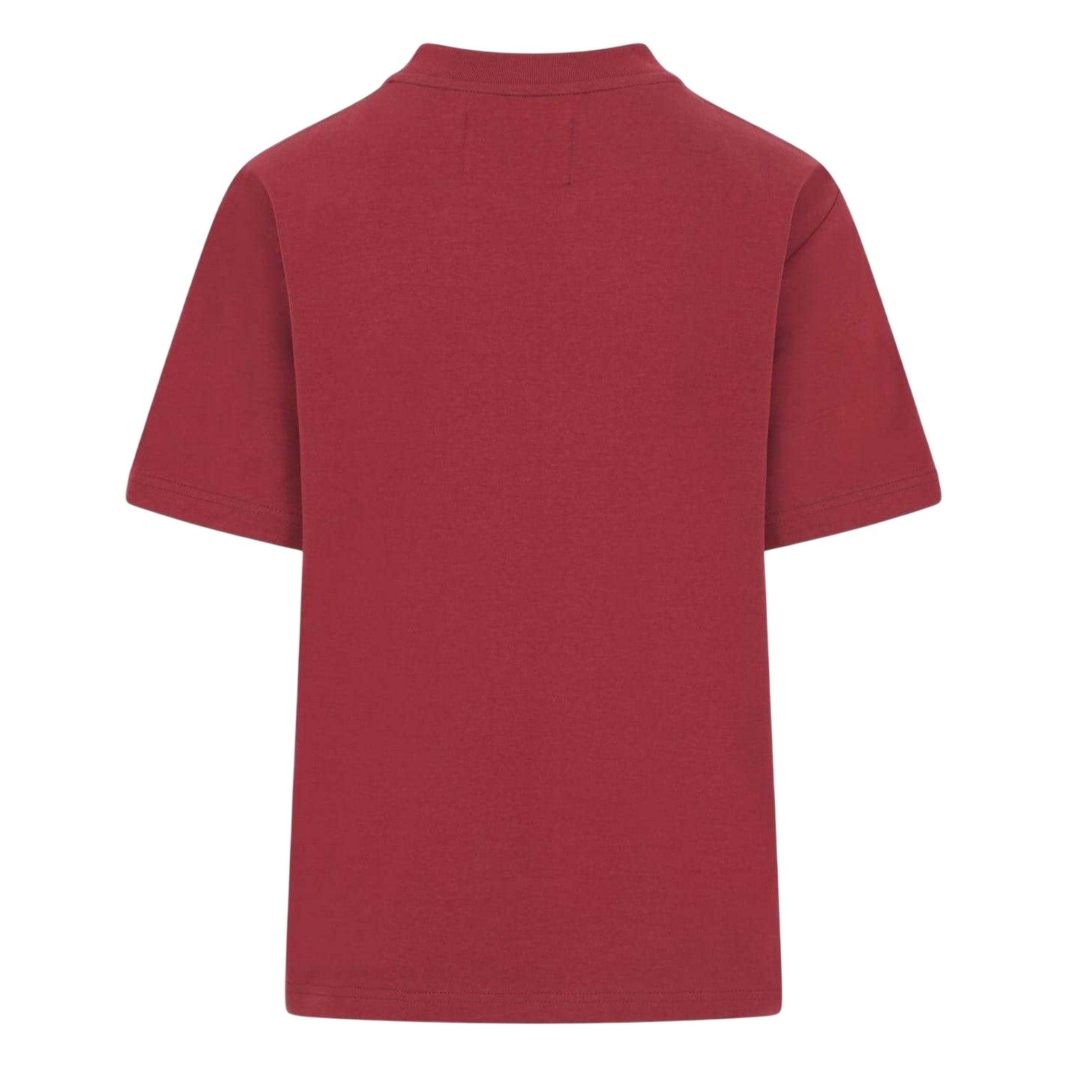 Burgundy - Back - Blank Essentials Womens-Ladies Logo Oversized Boyfriend T-Shirt