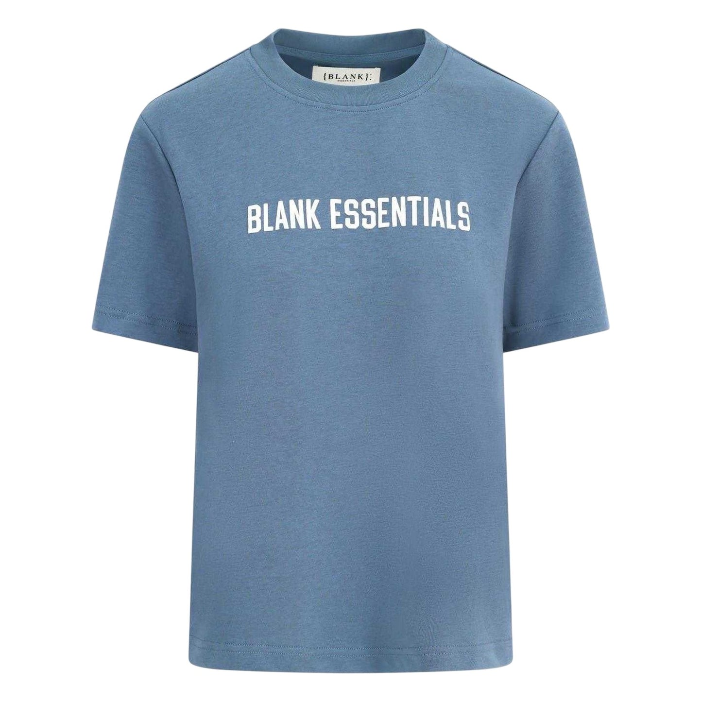 Orion Blue - Front - Blank Essentials Womens-Ladies Logo Oversized Boyfriend T-Shirt