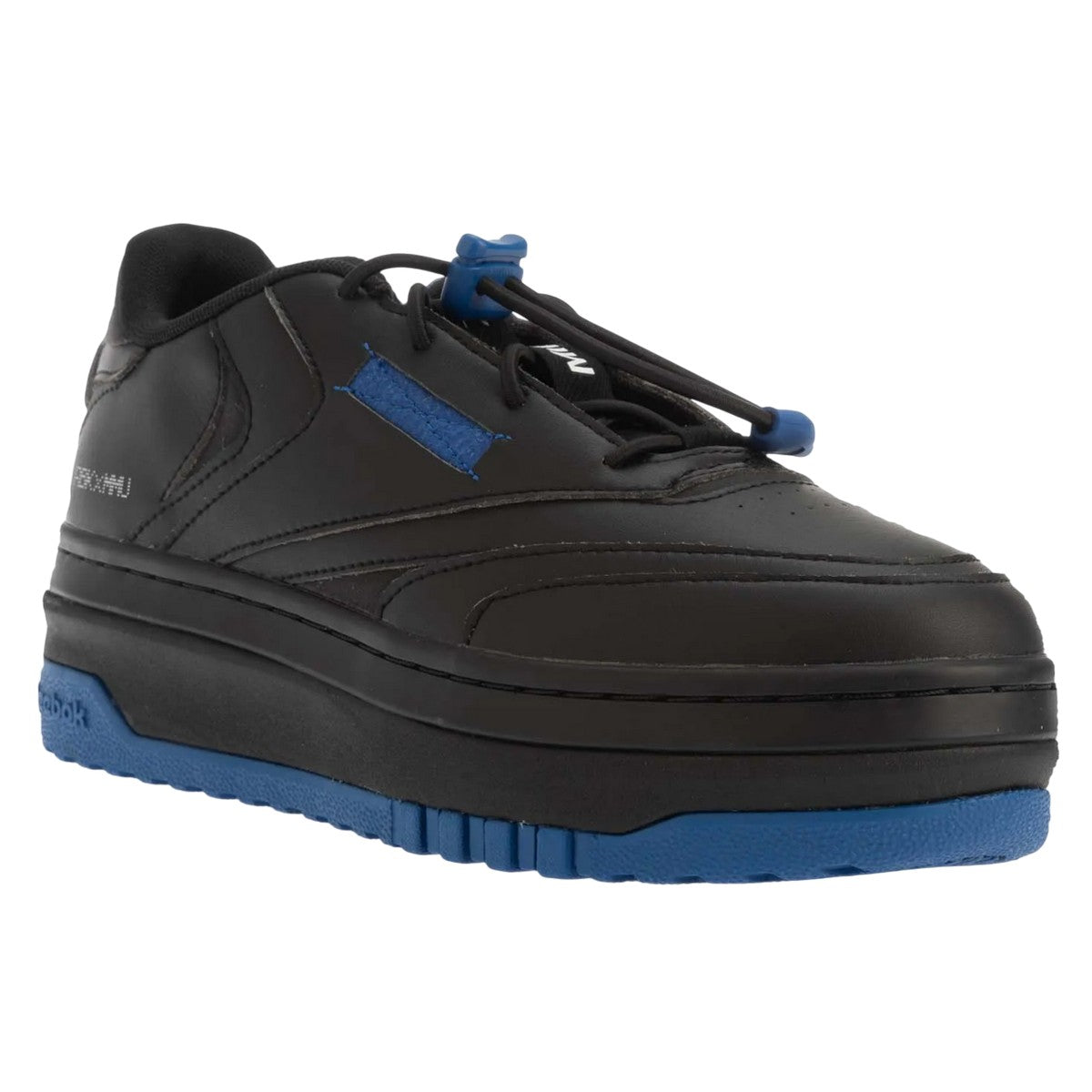 Black-Cobalt Blue - Front - Reebok Unisex Adult Club C Milk Makeup Vegan Leather Trainers