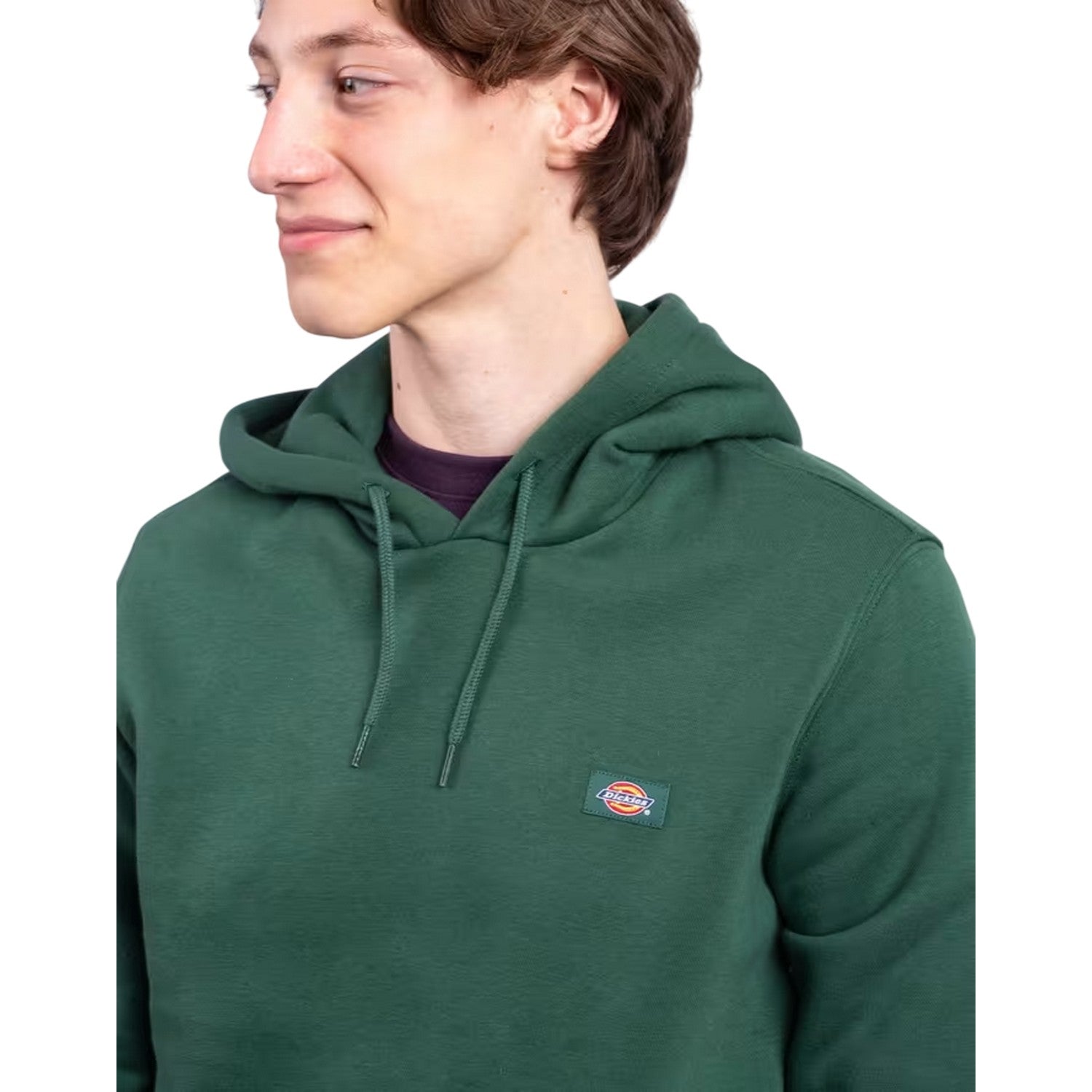 Needle Green - Side - Dickies Mens Oakport Pullover Hoodie