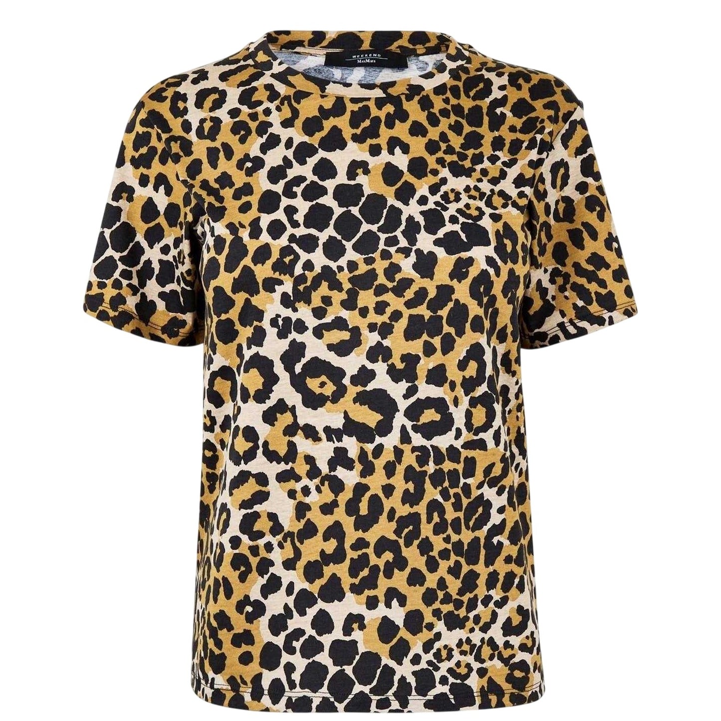 Beige - Front - Max Mara Womens-Ladies Eloisa Leopard Print Regular T-Shirt