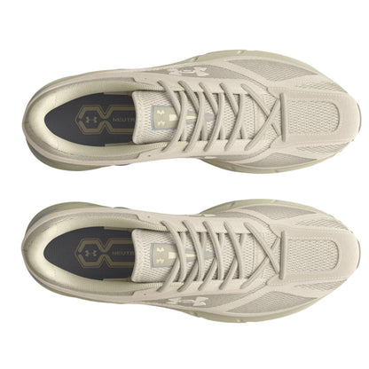White - Pack Shot - Under Armour Unisex Adult HOVR Apparition Suede Running Trainers