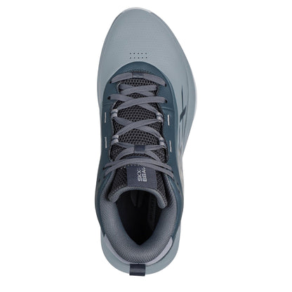 Grey - Side - Skechers Mens League Leather Basketball Shoes