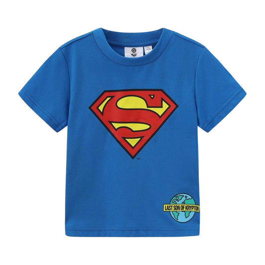 Blue-Red - Front - Superman Baby Last Son Of Krypton Polyester Blend T-Shirt