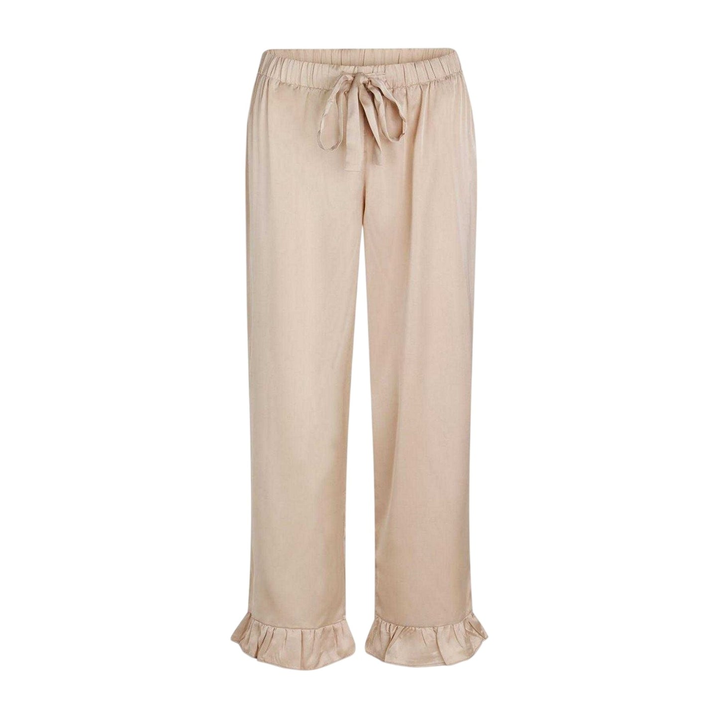Moonlight - Front - CCDK Copenhagen Womens-Ladies Saga Satin Frill Trousers