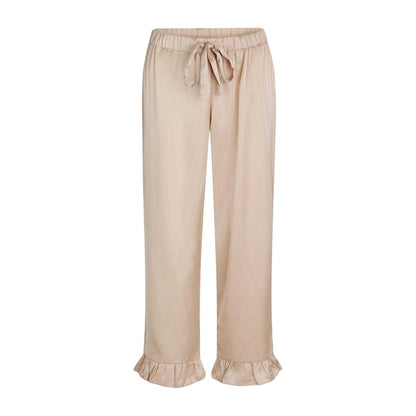 Moonlight - Front - CCDK Copenhagen Womens-Ladies Saga Satin Frill Trousers