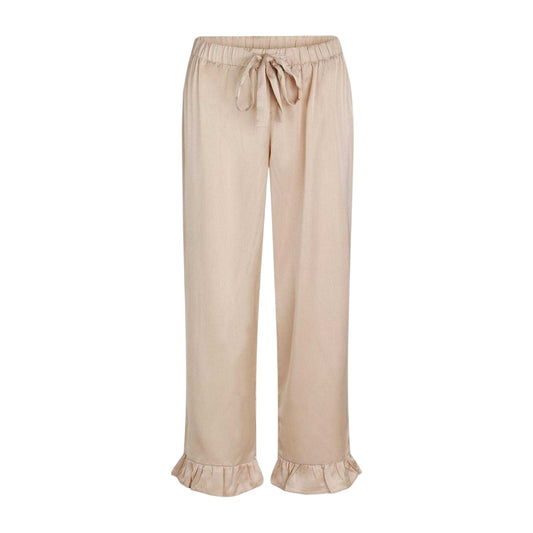 Moonlight - Front - CCDK Copenhagen Womens-Ladies Saga Satin Frill Trousers