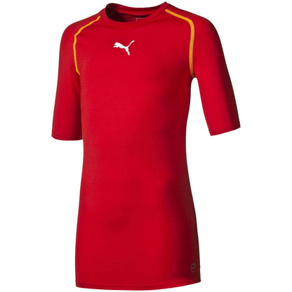 Red - Front - Puma Childrens-Kids Logo Vent Training Top