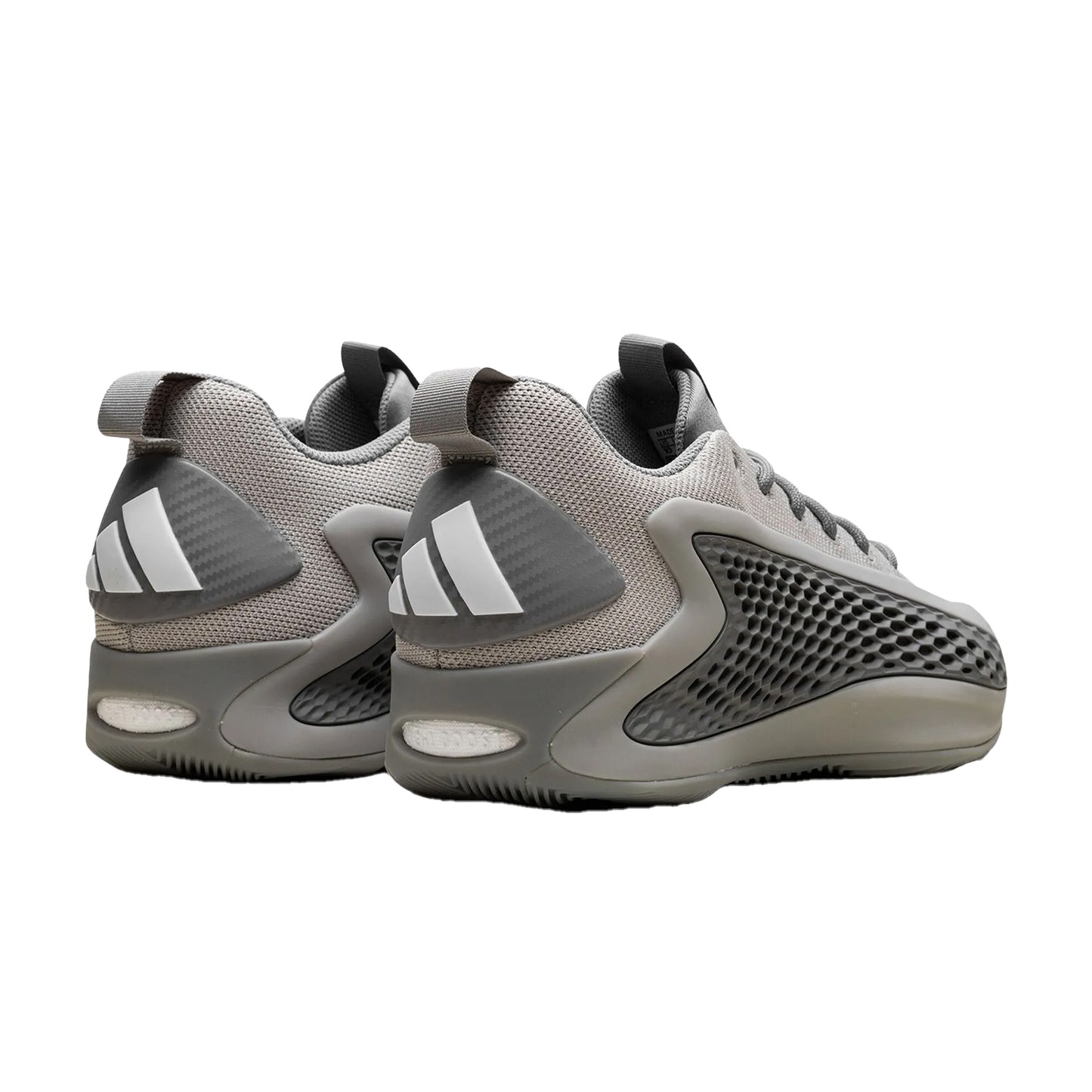 Dove Grey - Back - Adidas Childrens-Kids Anthony Edwards Honeycomb Trainers