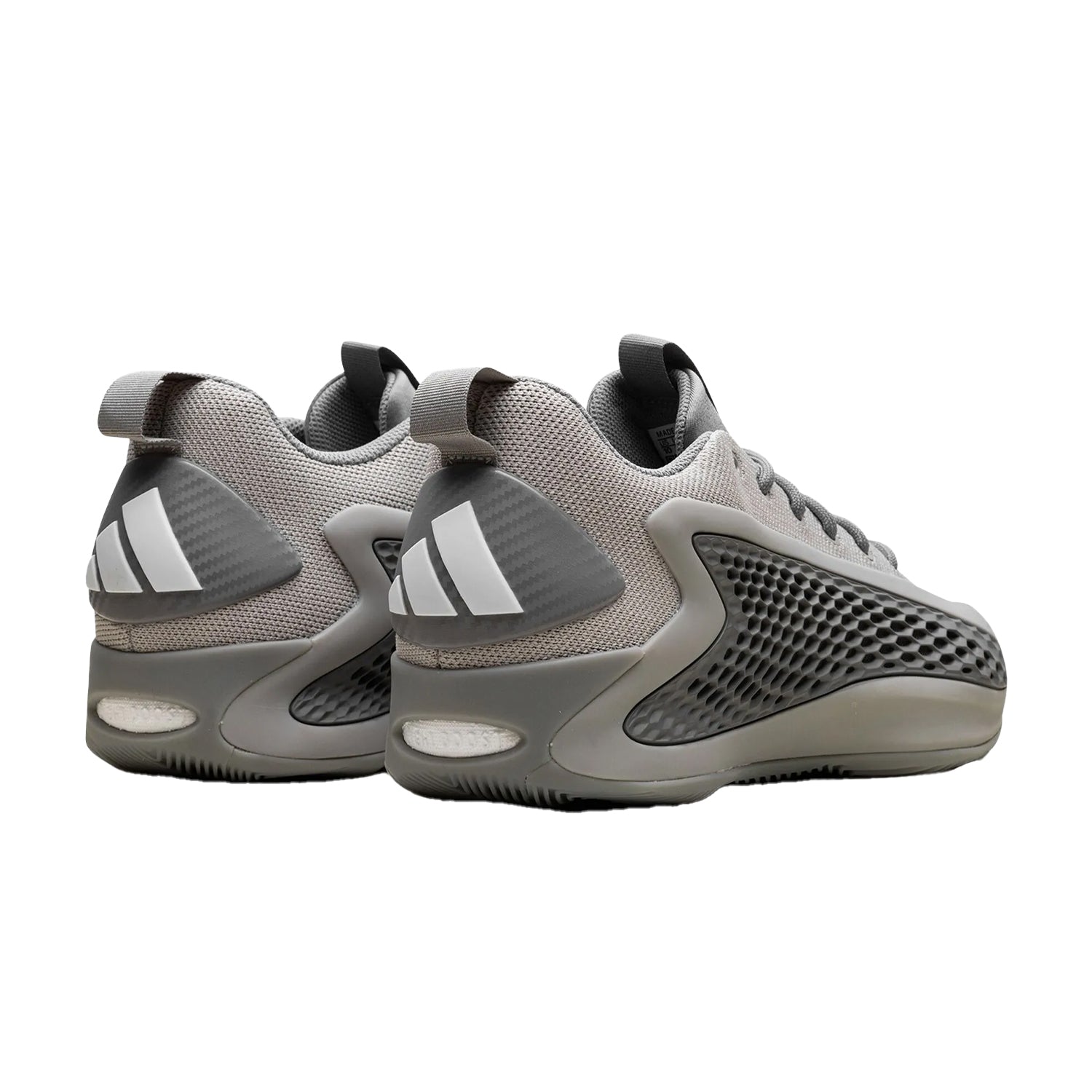 Dove Grey - Back - Adidas Childrens-Kids Anthony Edwards Honeycomb Trainers