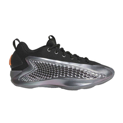 Iron-Core Black-Silver - Front - Adidas Childrens-Kids Anthony Edwards Honeycomb Trainers