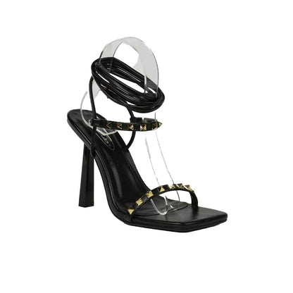 Black - Lifestyle - Retro Womens-Ladies Gladiator Sandals