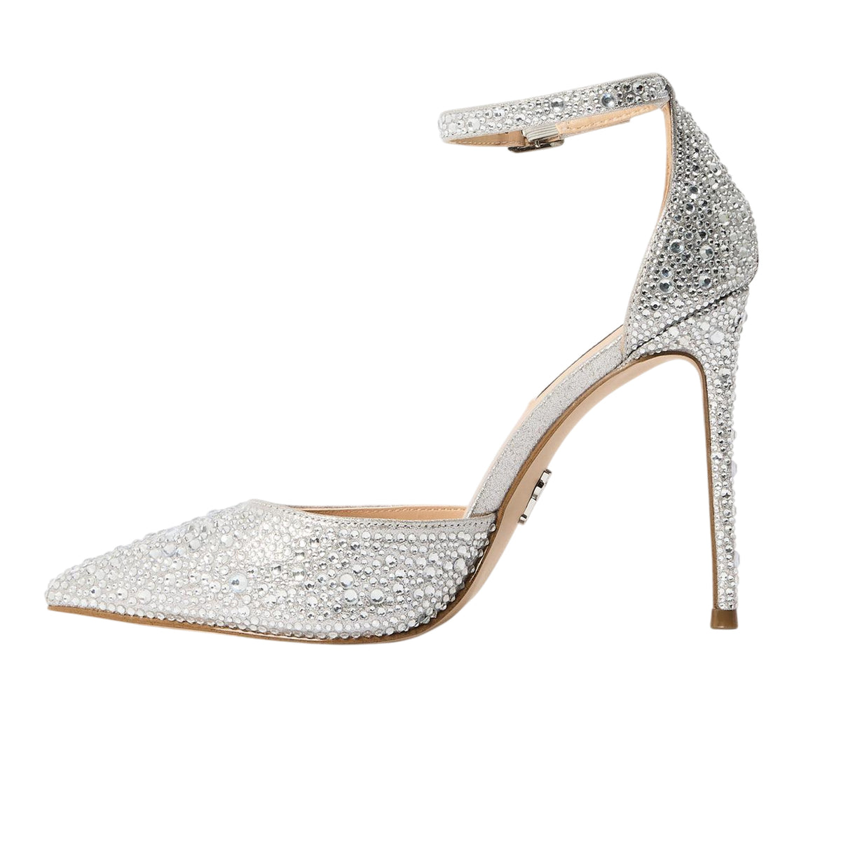 Silver - Back - Steve Madden Womens-Ladies Ravaged Stiletto Heel Court Shoes