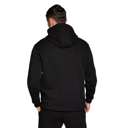 Black - Back - MyProtein Mens Embroidered Logo Pullover Hoodie