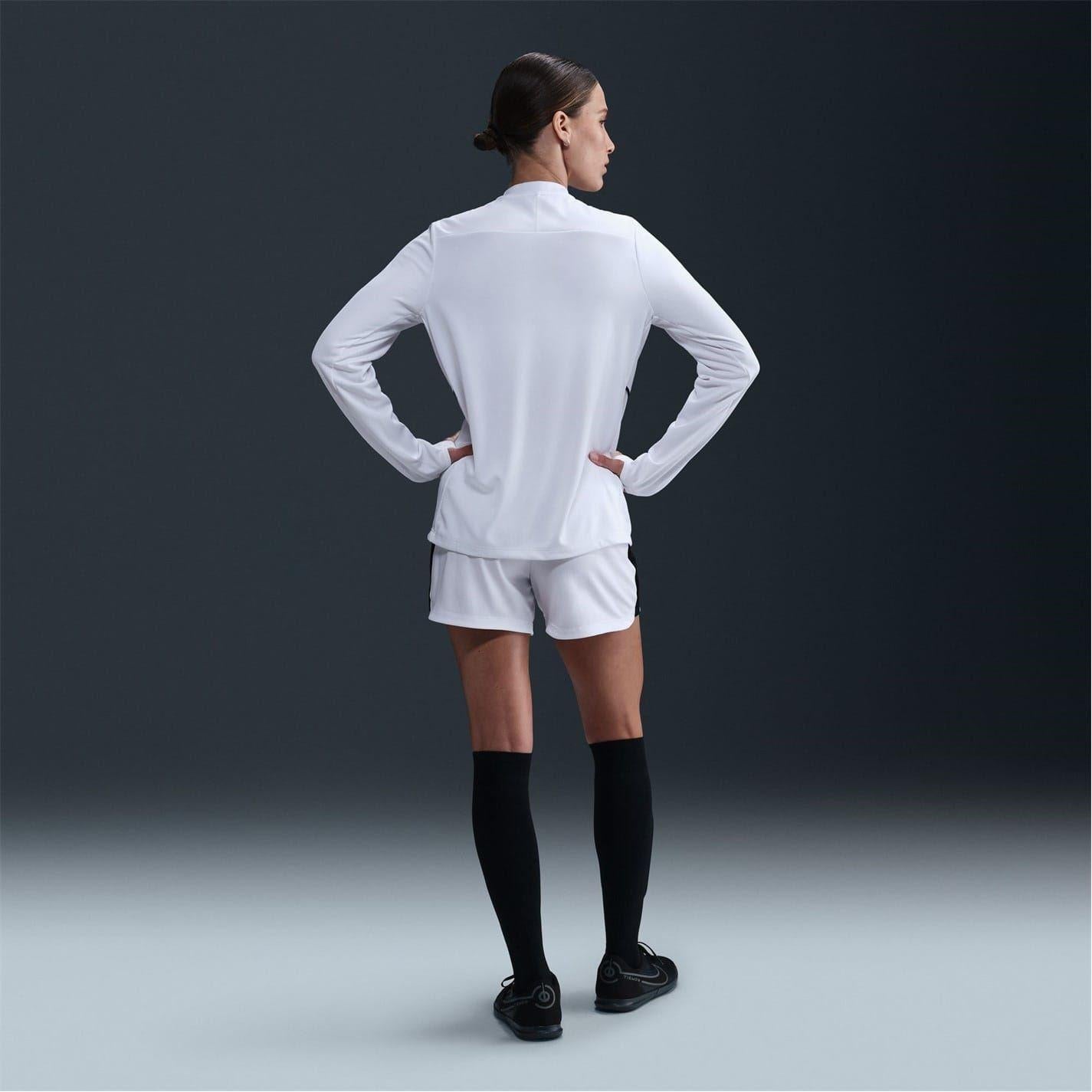 White - Pack Shot - Nike Womens-Ladies Academy Dri-FIT Drill Top