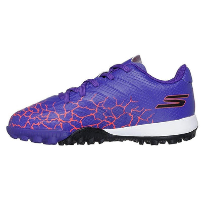 Purple - Back - Skechers Childrens-Kids Skx_1.5 Academy Football Boots